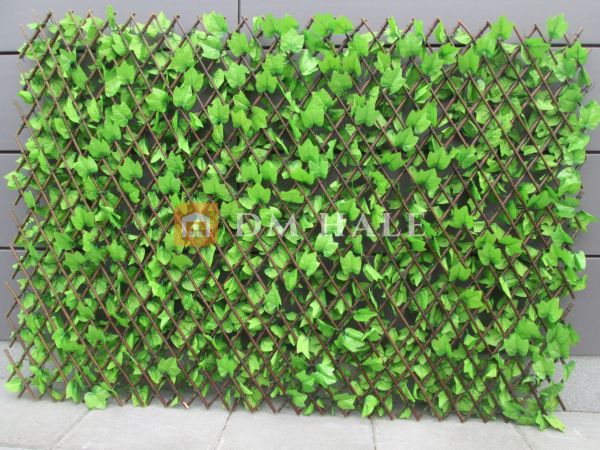 Декоративна ограда Хармоника - Бръшлян (Светло зелен), 90%, 2х1 метра