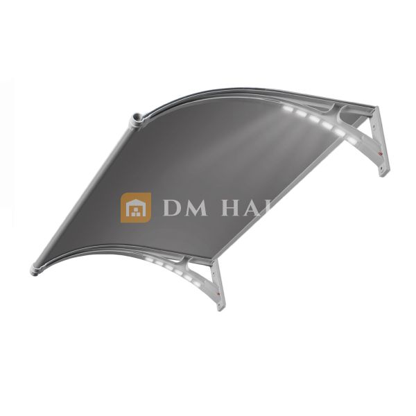 Навес за Врата/Прозорец 100х120см LED, Сиво-сиво