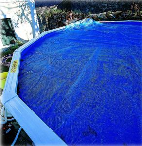 GRE Изотермично лятно покривало за КРЪГЪЛ басейн 250 см 180 микрона