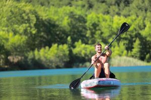 Гребло за падъл борд или каяк, 2 в 1, алуминиево | Aqua Marina