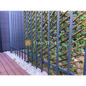 Декоративна ограда Хармоника ЛУКС  - Японски клен, ЗЕЛЕН, 85%, 2х1 метра