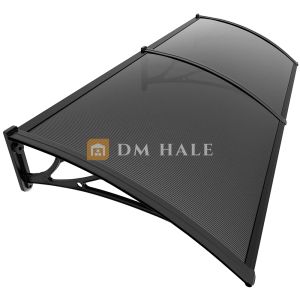 Навес за Врата/Прозорец 120х240см, Черно-Тъмно Сиво