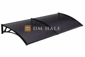 Навес за Врата/Прозорец 100х200см, Черно-Тъмно Сиво